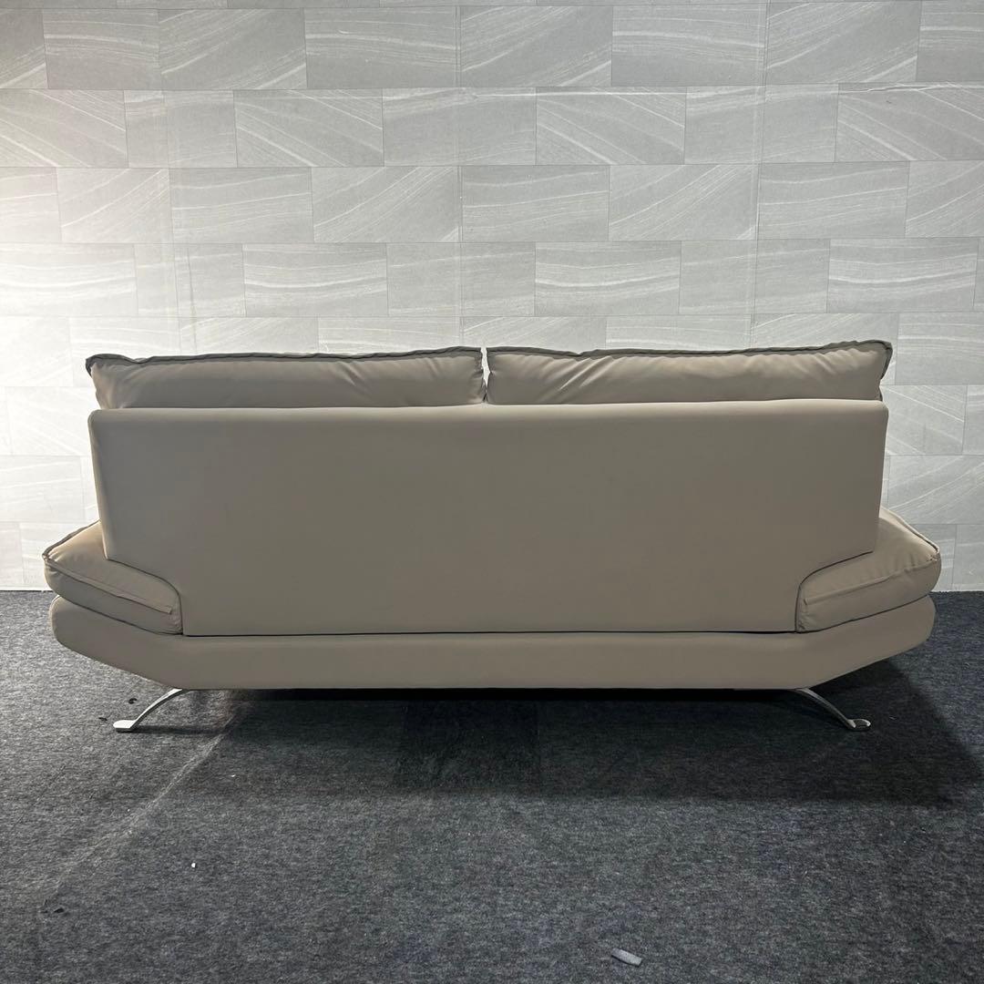 NITORI ソファ 革張り 3人掛け FR-03 BE おしゃれ d4672