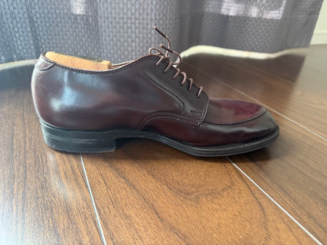 専用Alden バーガンディVチップ　コードバン　ドレスシューズ6 1/2インチ