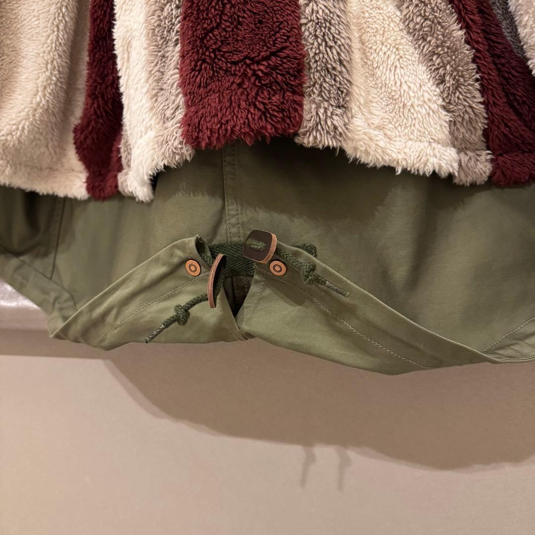 【フレッドペリー】ライナー付きモッズコート ユニオンジャック柄 カーキ