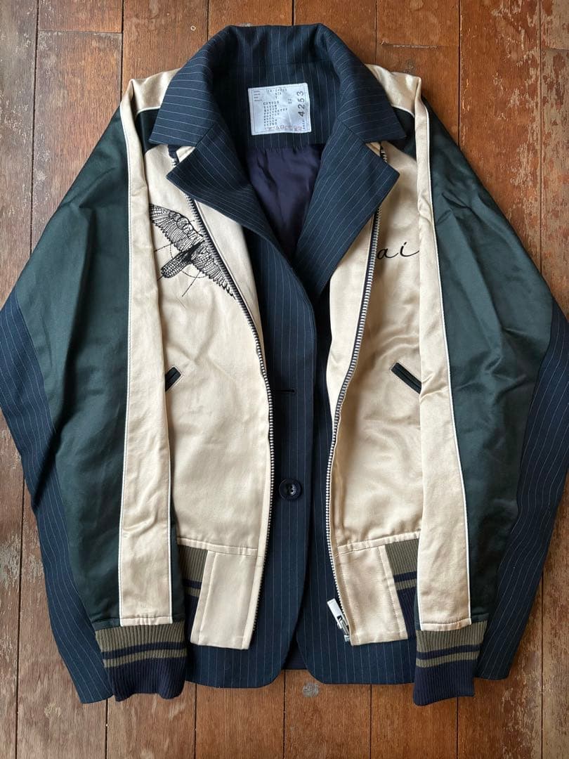 Sacai 19ss Dr.woo ドッキング スカジャン サイズ1