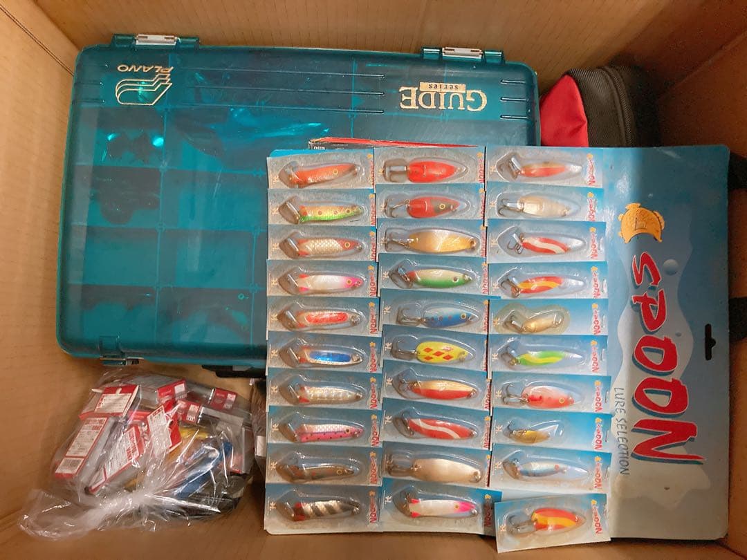 舞*茸様 【まとめ売り】釣具セット ルアー ワーム ケース付き バス釣り 大量セ