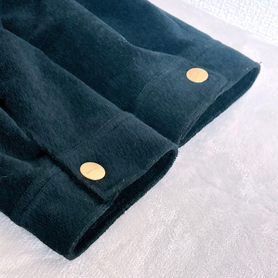 【Burberrys】モッズコート　ノバチェック　アウター　黒　レディースＭ相当