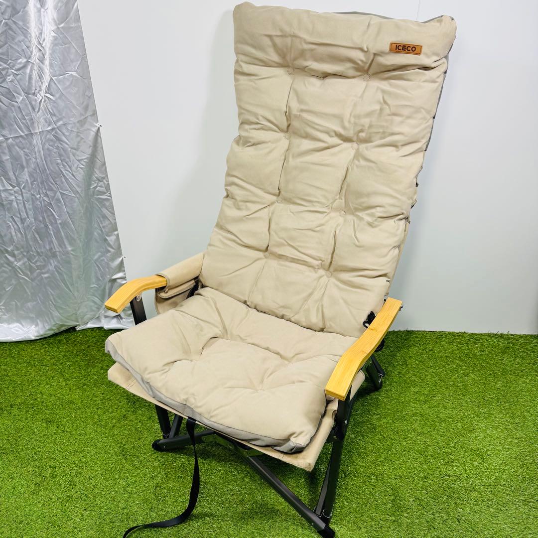 美品セット ICECO 折りたたみアウトドアチェア　クッションカバセット 2脚