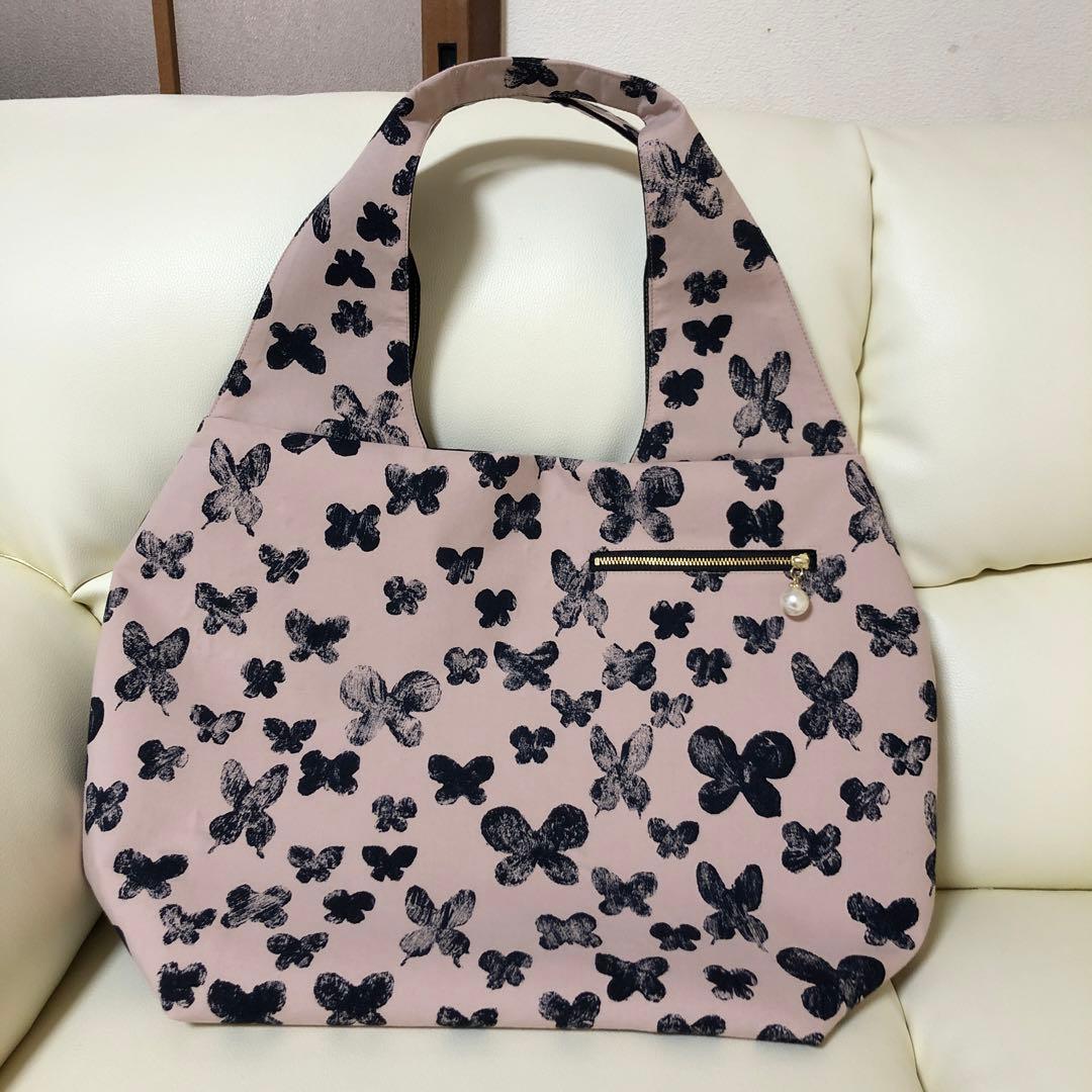 グランドトート&ブローチ♡ミナペルホネン 《memoria全面＊ベージュ》