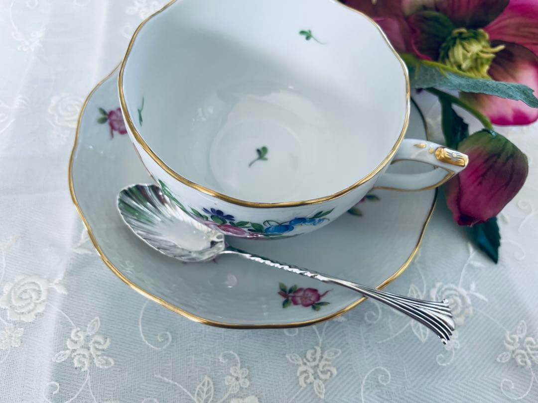 英国　スターリングシルバーシェル型スプーン　１本