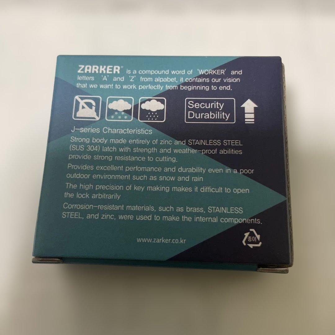 4個✨南京錠 Zarker J45S ステンレススチール製 耐腐食性 耐候性