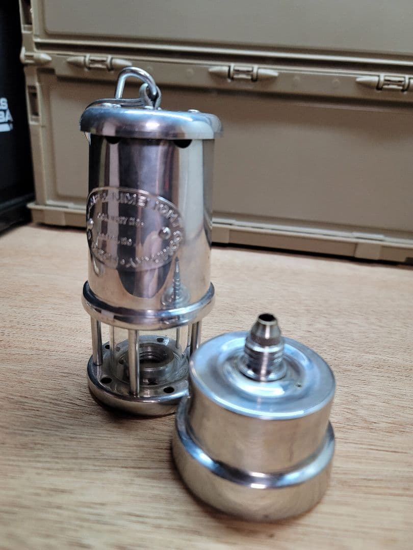 ウェールズ製 マイナーズランプ Miners Lamp 芯替え付き