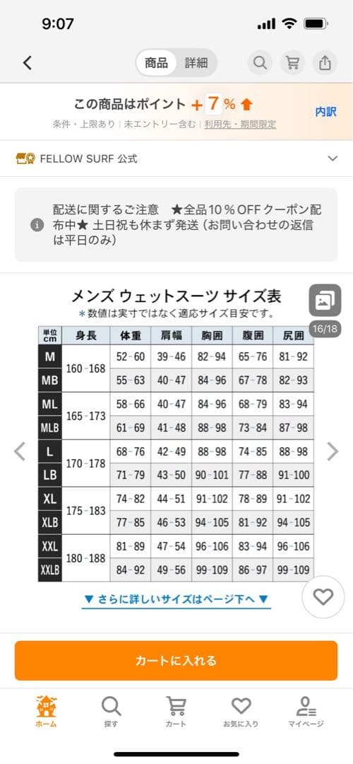 fellowウエットスーツセミドライ