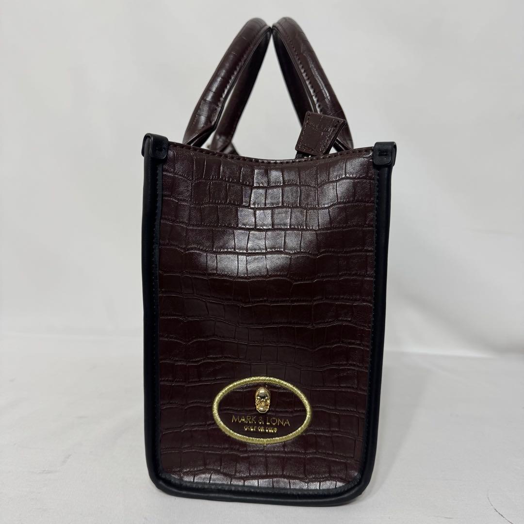 未使用に近い✨マーク&ロナ オリジナルベルトチェック カートバッグ