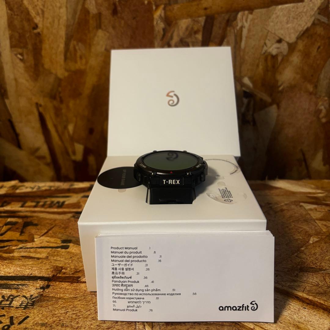 Amazfit T-Rex2スマートウォッチ ブラック