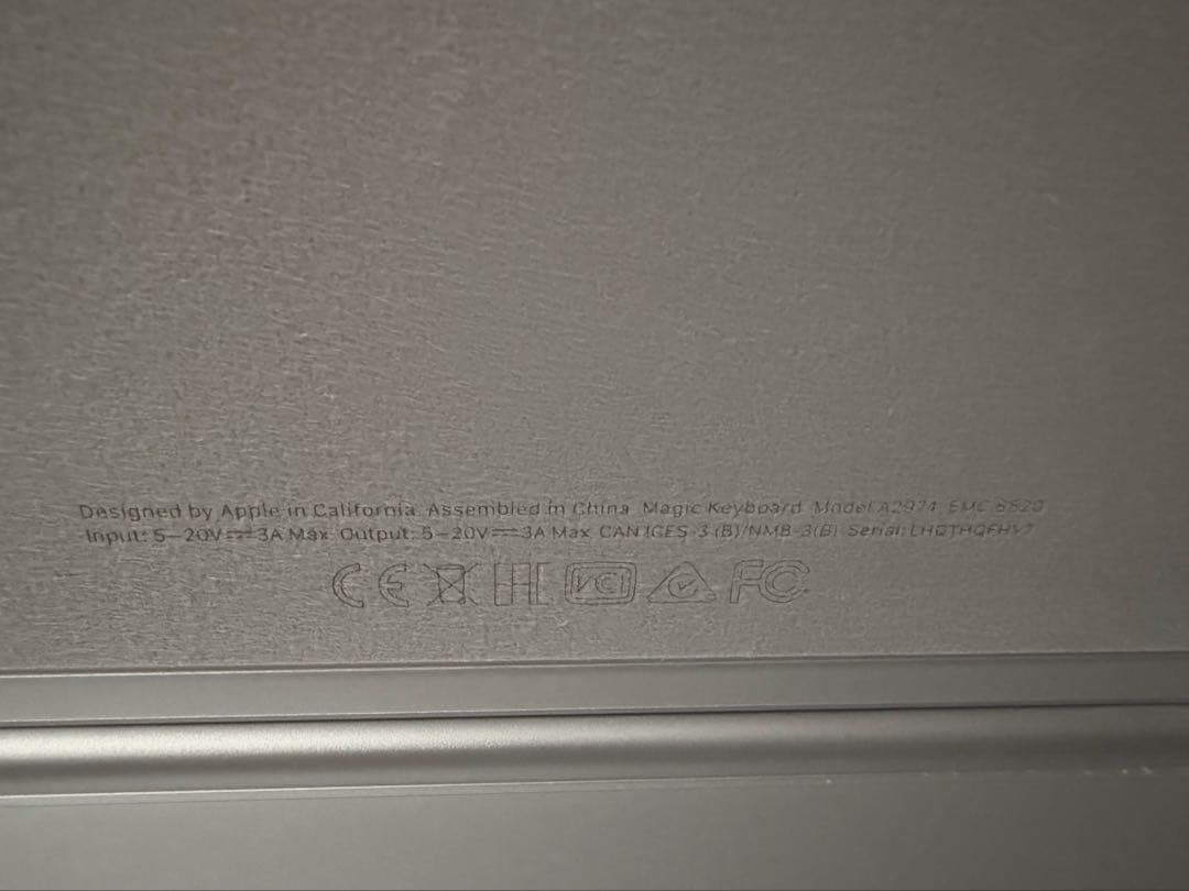 iPad Pro M5 13インチ用 Magic Keyboard US配列