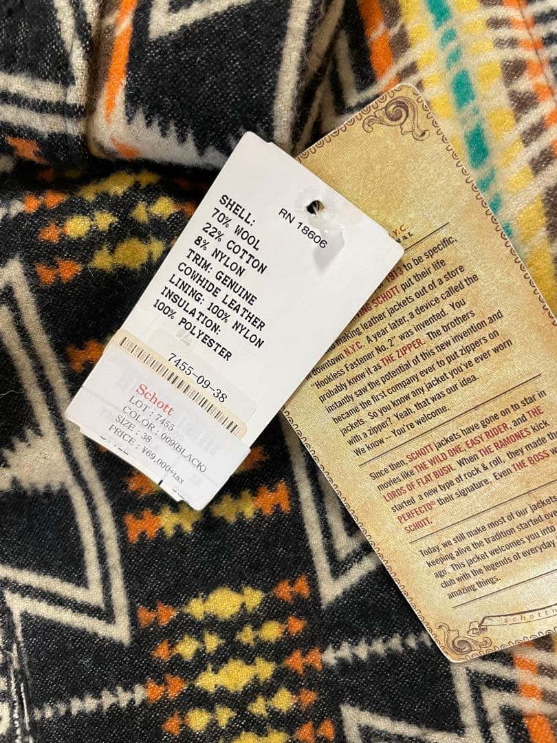 新品！！7.5万→値下げ可能⭐︎Schott ウールブランケットジャケット