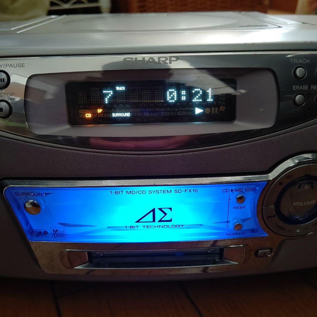SHARP 1ビットMD/CDシステム SD-FX10-S