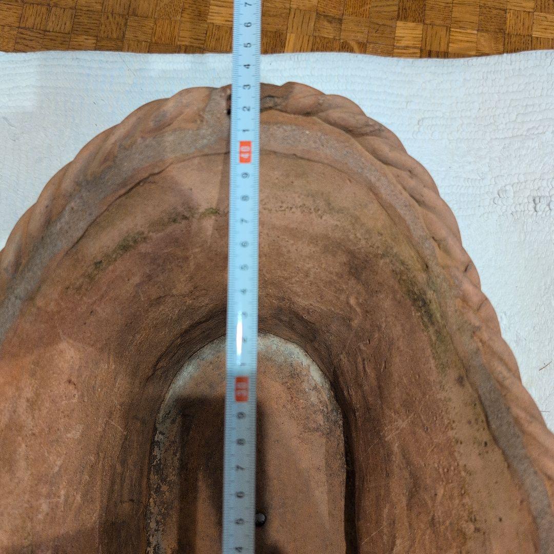 テラコッタ鉢　テラコッタ植木鉢　楕円形　　お買い得　希少　バラクラ購入 大サイズ