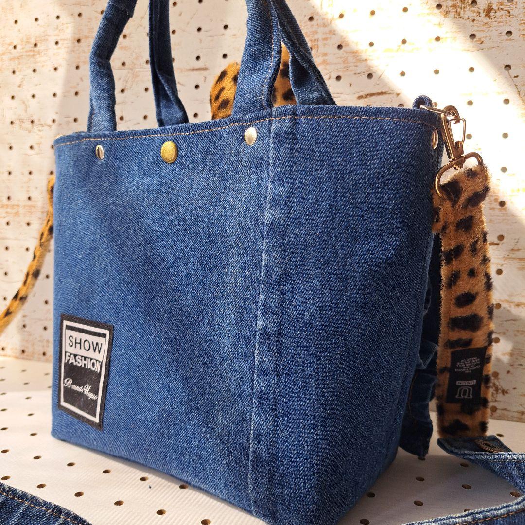 ゆ*ら様 コヤンイサムチョンリトルサンダーデニムリメイクトートバッグ&ポーチ&シ