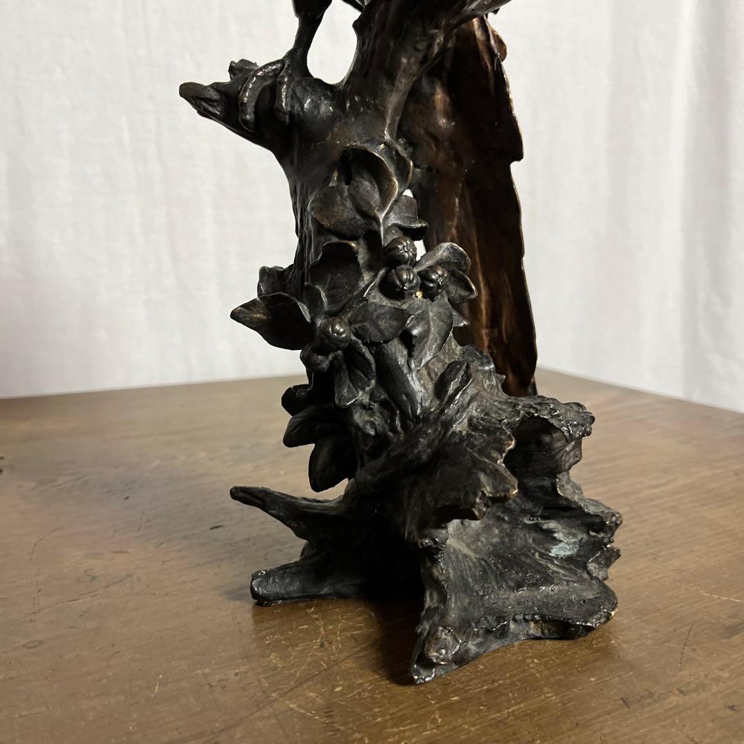 古雑貨アンティーク◾️真鍮製 オウム 鳥 置物 / オブジェ