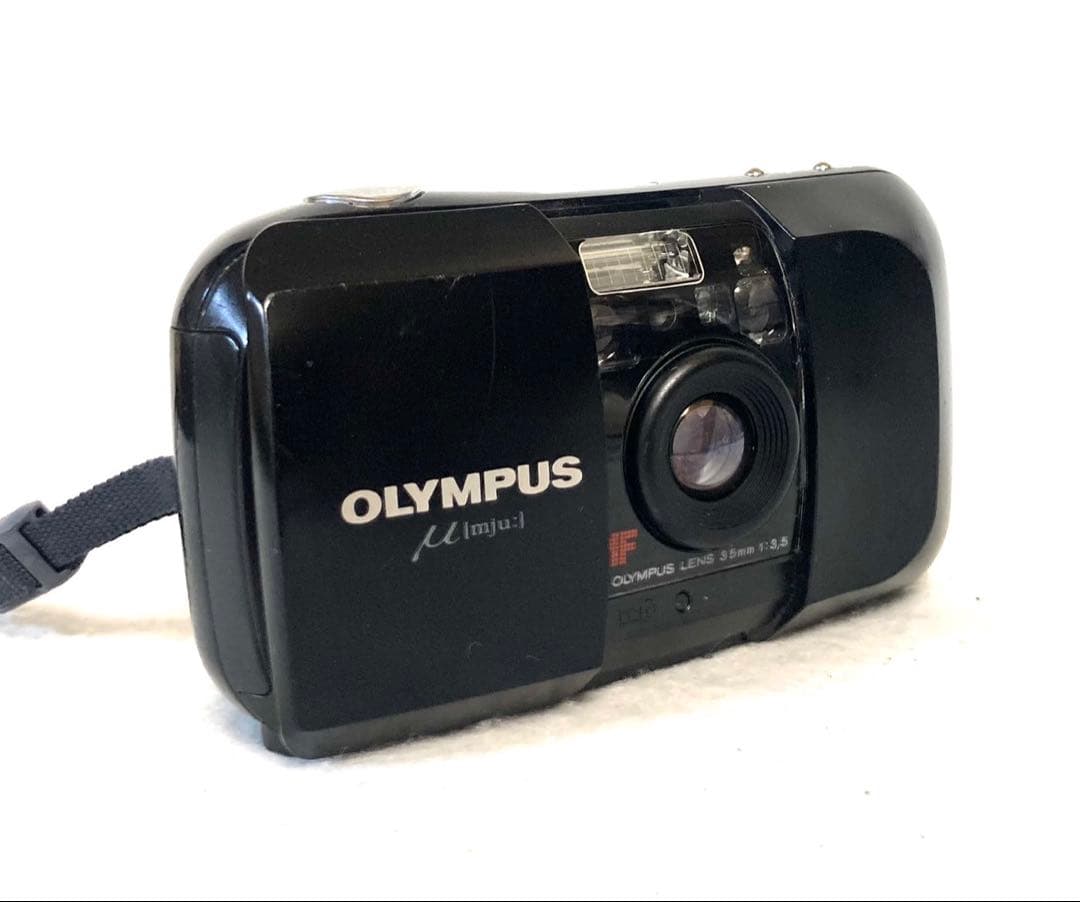 【完動品】OLYMPUS μ[mju:] 初代 ブラック 動作確認済