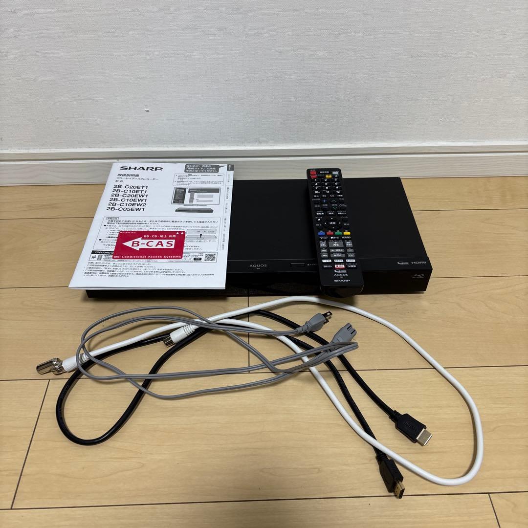 シャープ　ブルーレイレコーダー　2022年製　1TB 2番組同時録画