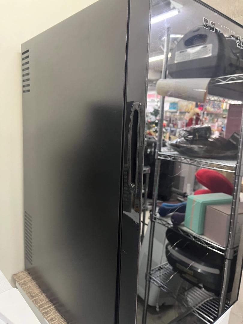 ワインセラー　２４本　ミラードア　ブラック