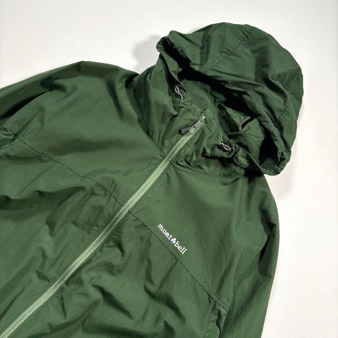 美品 L モンベル ナイロン マウンテンパーカー ライトシェルパーカー
