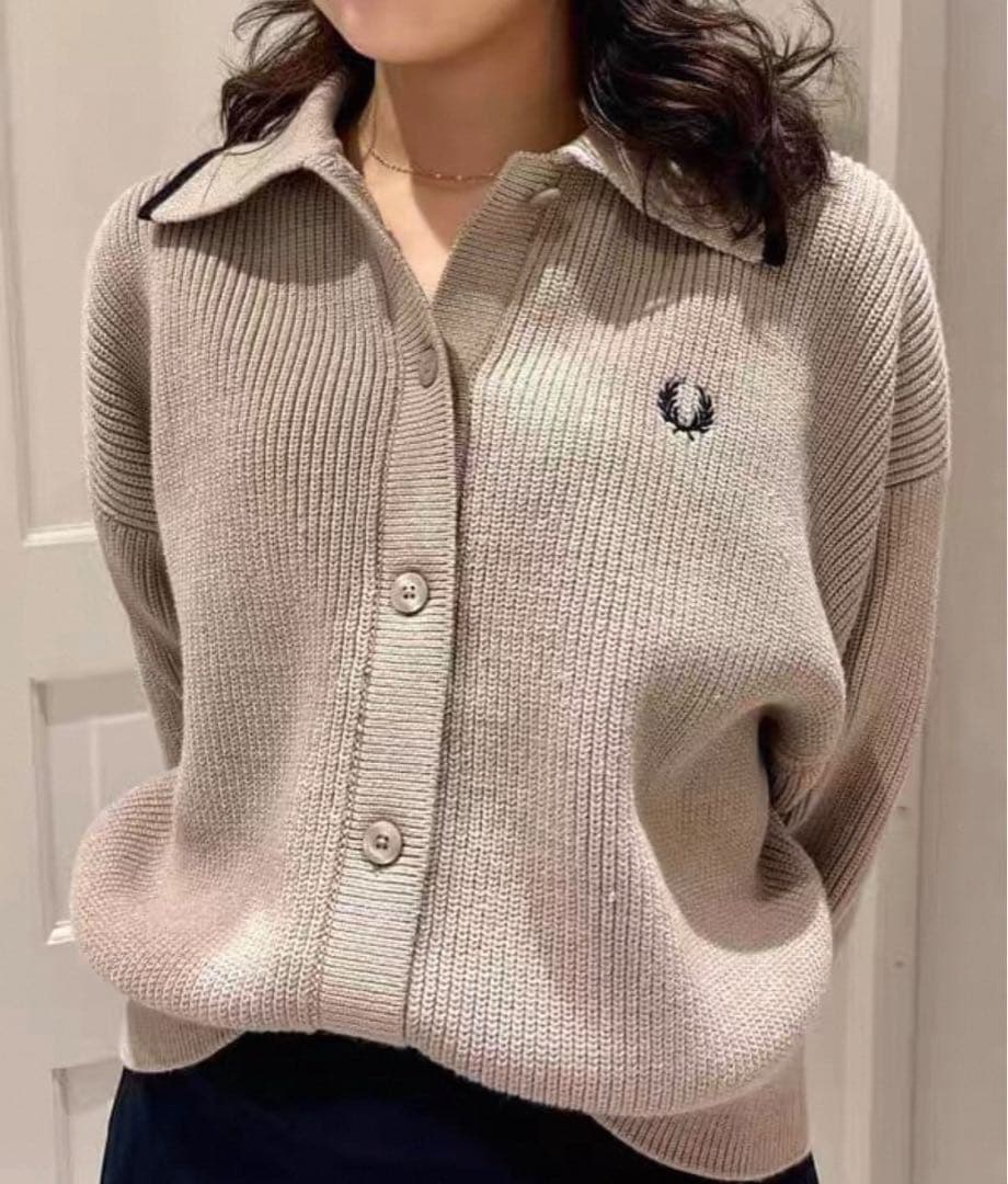 新品FRED PERRY × Ray BEAMS / 別注 カラー カーディガン