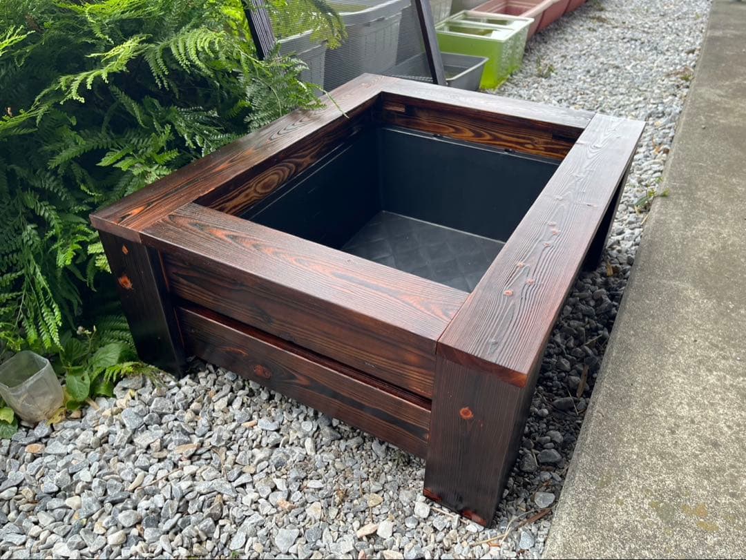 【新品】40Lトロ舟と木枠のセット　めだか飼育ケース 網蓋付き