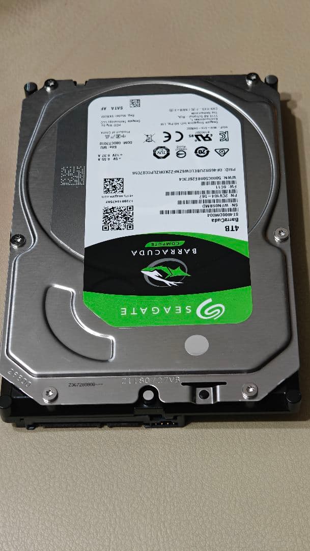 ★中古品★Seagate Barracuda 4TB 内蔵型HDD