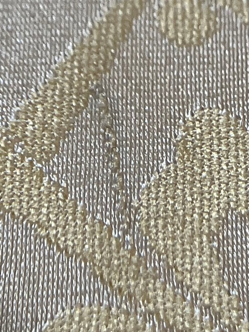 九寸名古屋帯 正絹 唐織 花菱 横段 未使用 イ6346