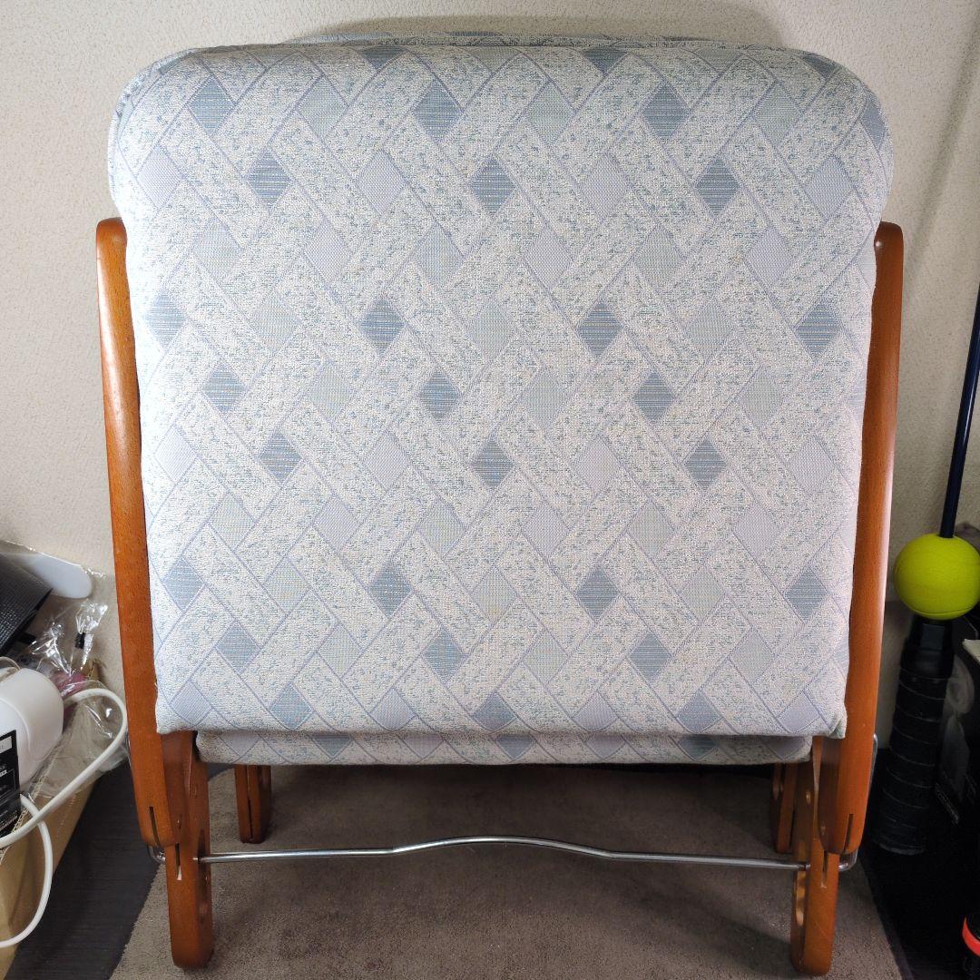 ニチハン折りたたみ座椅子 天然木 2脚セット CM-1012 昭和レトロ