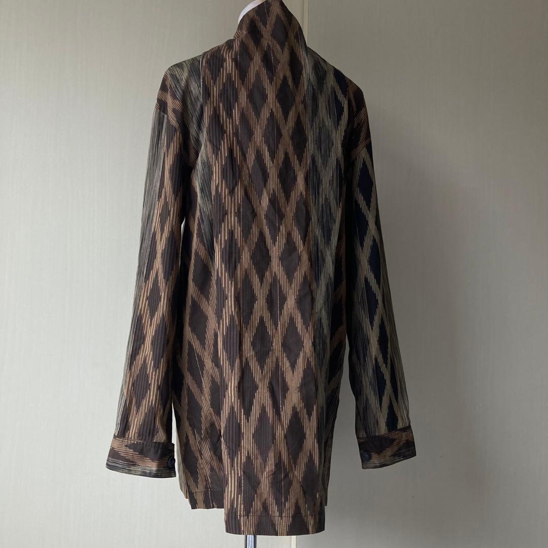 【美品】 1986AW issey miyake 極太 異形 筆タグ シルク