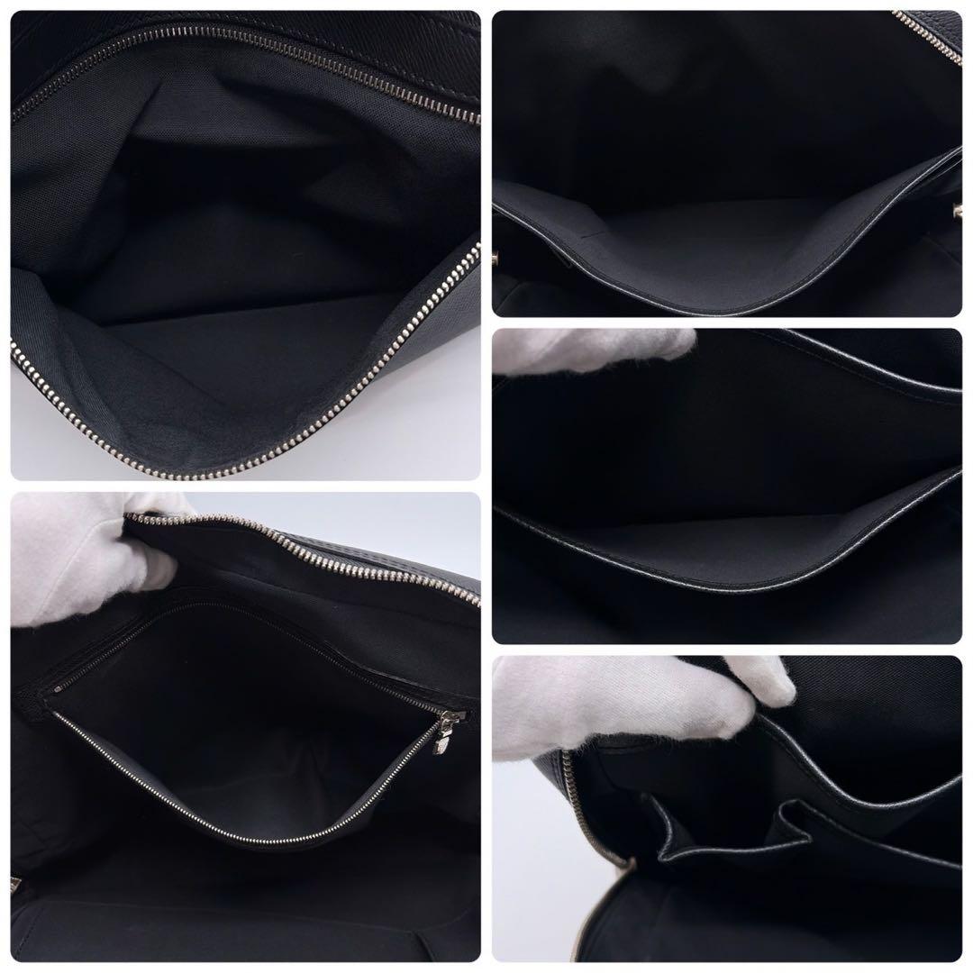 【美品】ルイヴィトン ビジネスバッグ イゴール　タイガ　ブラック 黒