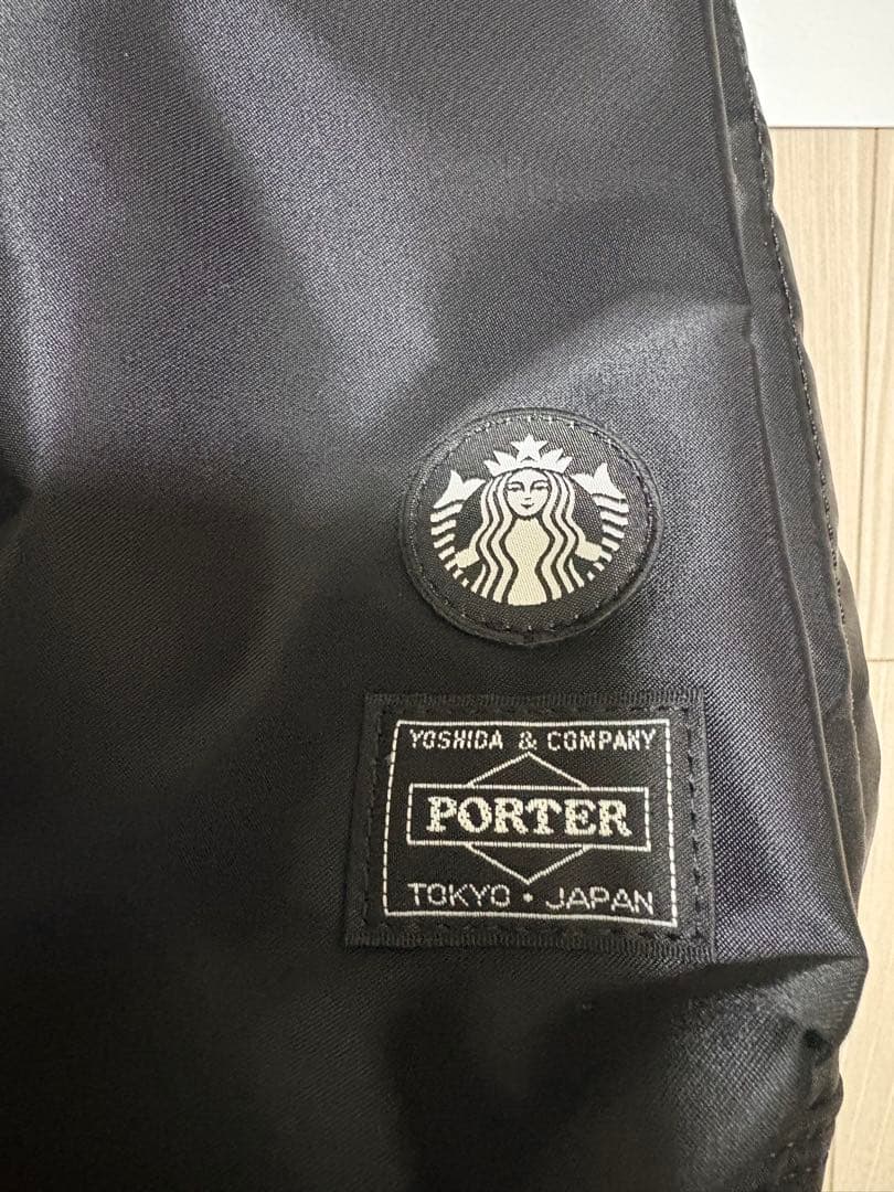 PORTER スターバックス コーヒービーンシェイプヘルメットバッグ ブラック