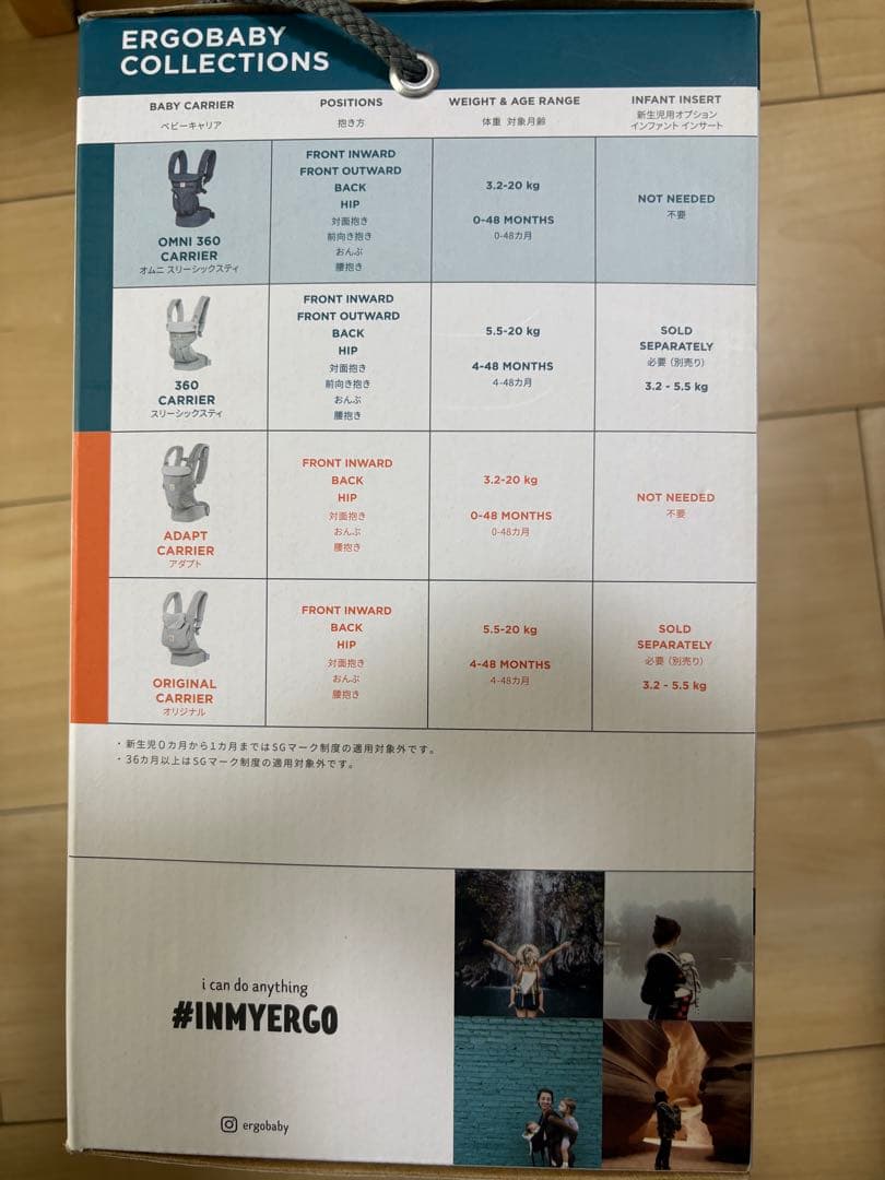 美品 国内正規品 エルゴベビー 抱っこ紐 OMNI360