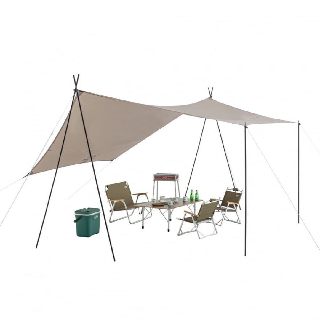 コールマン ワイドティピー3025 XPヘキサタープMDX セット グレージュ