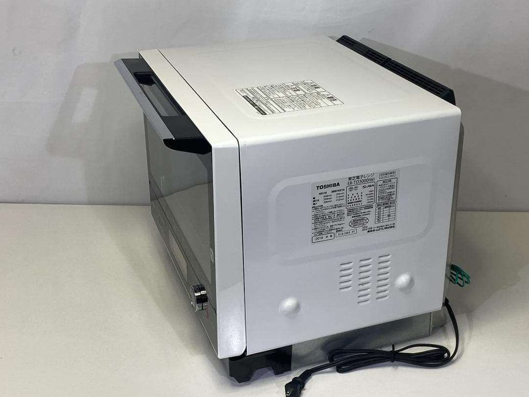 TOSHIBA オーブンレンジ石釜ドーム　ER-TD3000(W)　2019年製