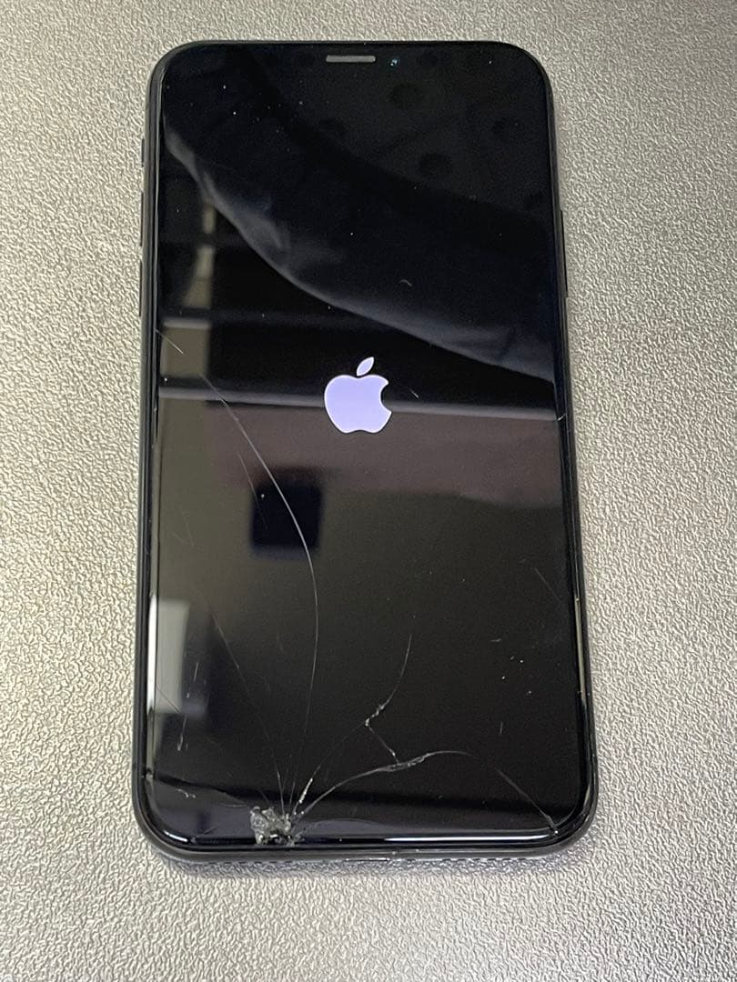 iPhone X256GB画面割れ背面割れバッテリー最大容量72% SIMフリー