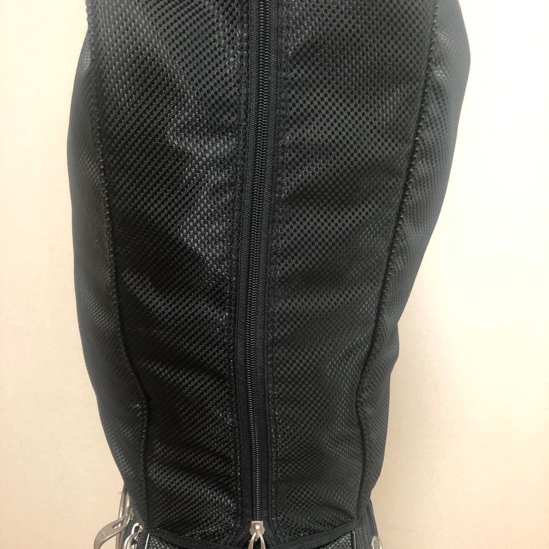 adidasアディダス キャディバッグ ブラック　フード付き