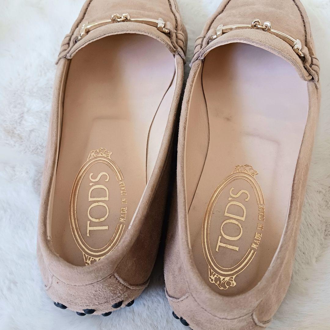 TOD'S　トッズ　ローファー　ビットローファー　金具　スリッポン　革　23cm