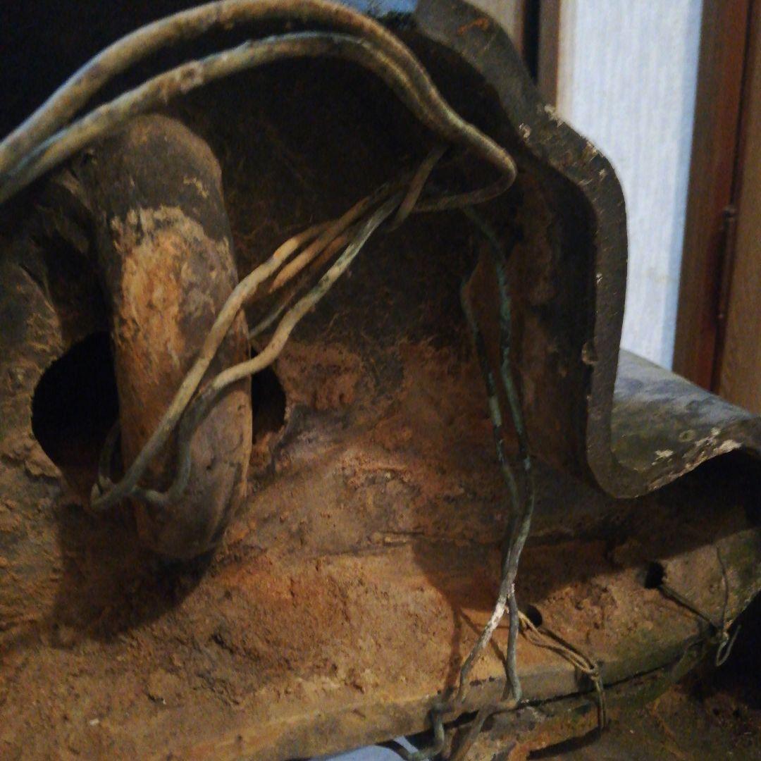 江戸時代大棟用大旧家時代宝珠大型サイズ横幅８０センチ高さ４５センチ古瓦当時物