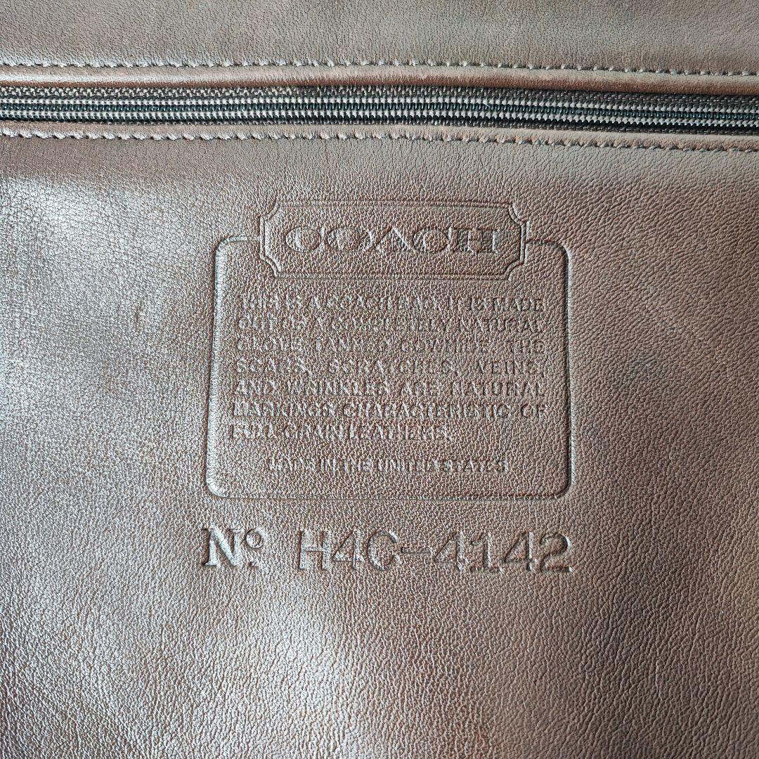 USA製OLD COACHハーフムーンワンショルダーバッグブラウン本革メンズ可