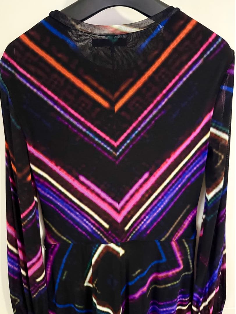 VIVIENNE TAM ヴィヴィアンタム パワーネット フレアワンピース