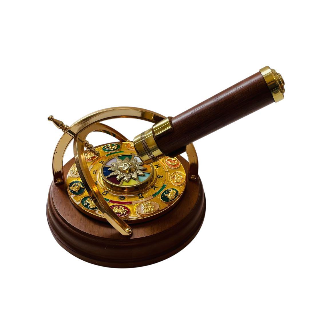 万華鏡 オルゴール 天球儀モチーフ 12星座 アンティーク風 インテリア