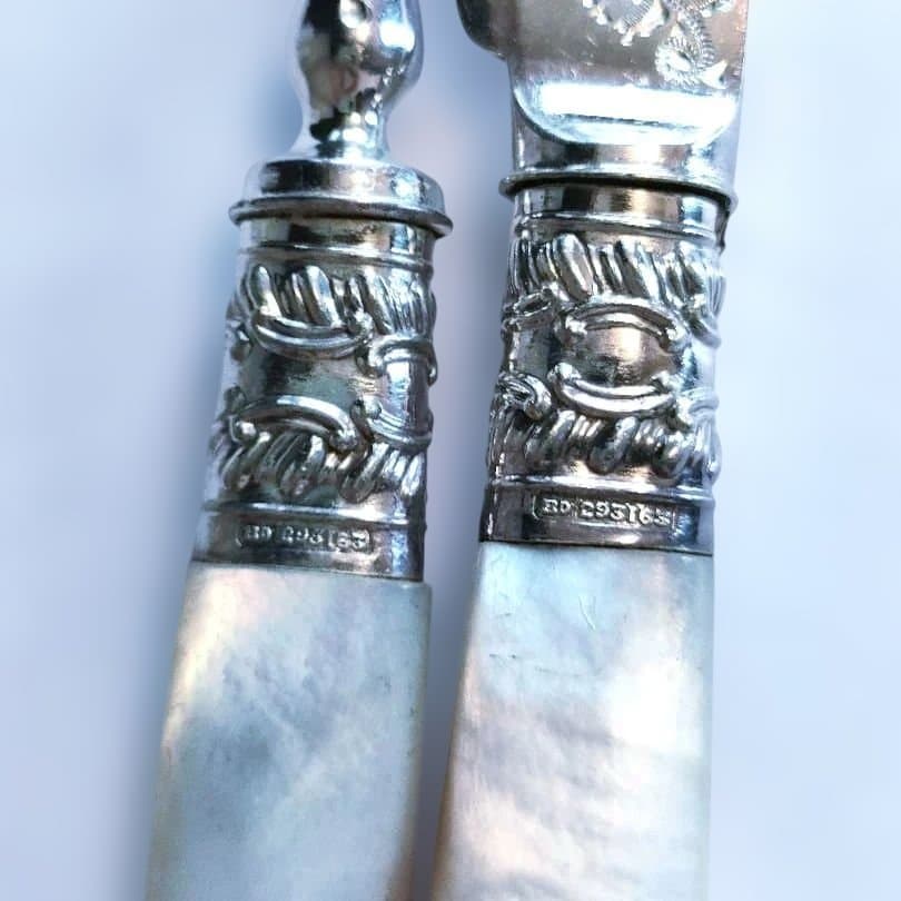 カトラリーセット①　マザーオブパール　白蝶貝　アンティーク　ビンテージ