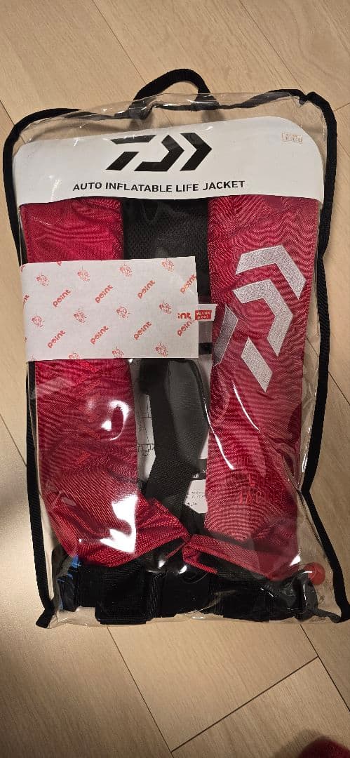 自動膨張ライフジャケット 赤