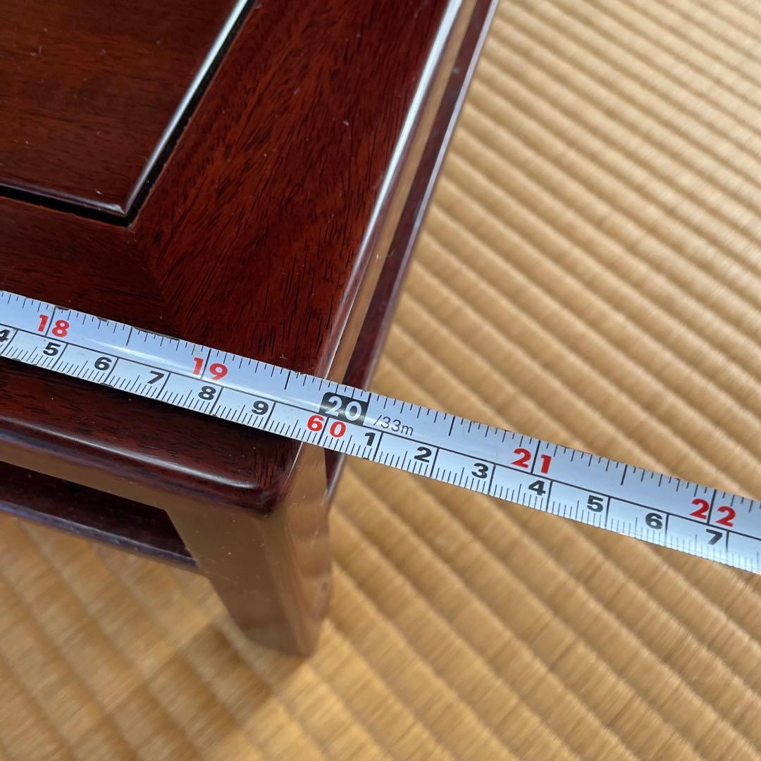 盆栽台 花台 飾り台 香炉台 花瓶台 サイドテーブル 木製 花梨材 20号