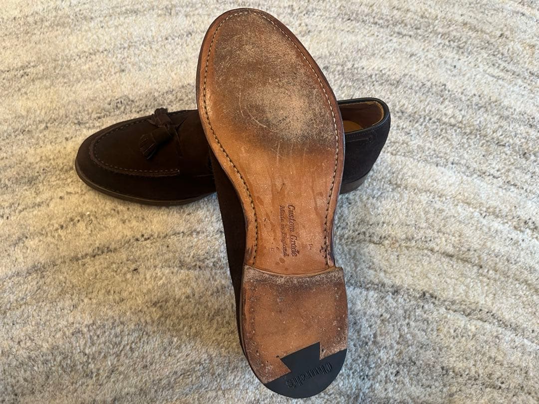 チャーチ　タッセルローファー ブラウンスエード　90F