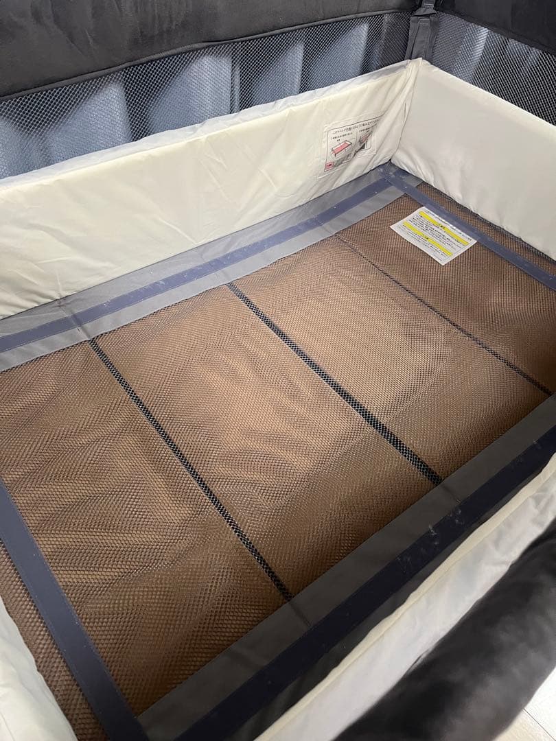 ApricaココネルエアープラスAB ベビーベッド グレー