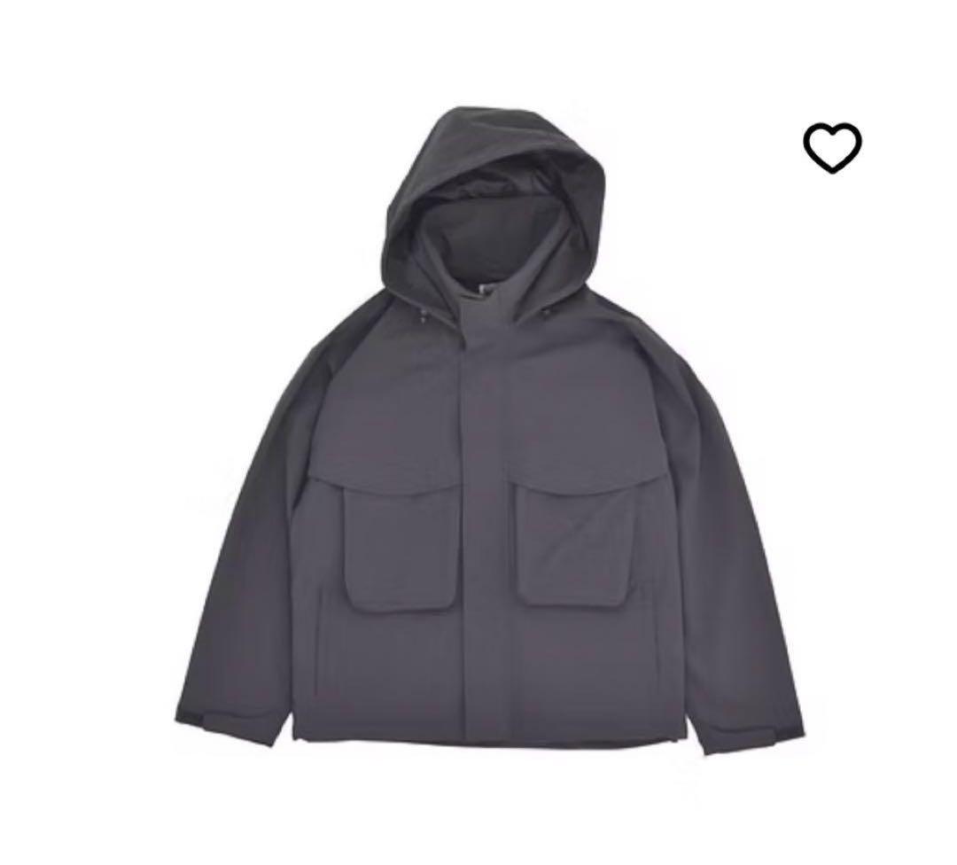 ジャケット・アウター POP TRADING shell jacket charcoal