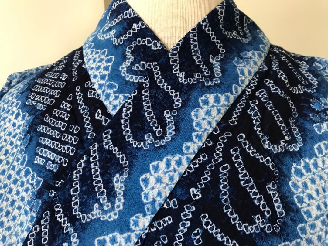 【有松絞り】レディース 浴衣　藤