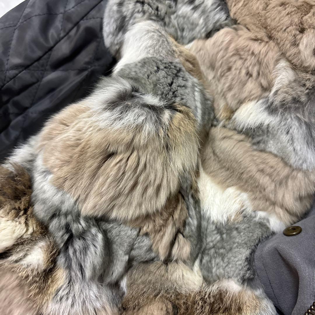 ダイアグラム　グレースコンチネンタル ラビットファーライナー付きモッズコート